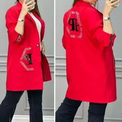 مانتو کتی پولک دوزی شده کد 2895