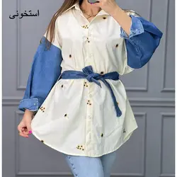 مانتو گلدوزی آفتابگردان کد  2880