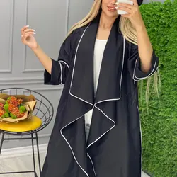 مانتو نوار دوزی بغل چاک کد 2817
