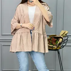 مانتو پارچه هندی عروسکی کد 2820