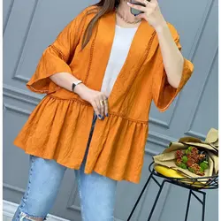 مانتو پارچه هندی عروسکی کد 2820