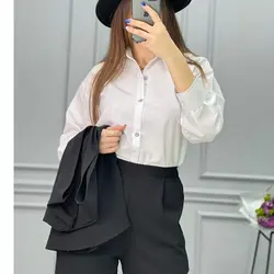 چهار تیکه شومیز,وست، کمربند و شلوار کد  2801