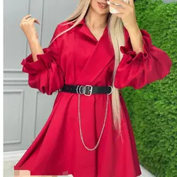 پیراهن عروسکی کمردار کد  2789