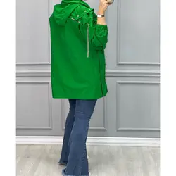 مانتو مزونی زیپ نما کد 2661