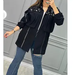 مانتو مزونی زیپ نما کد 2661