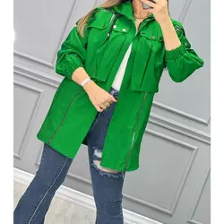 مانتو مزونی زیپ نما کد 2661