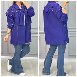 مانتو مزونی زیپ نما کد 2661