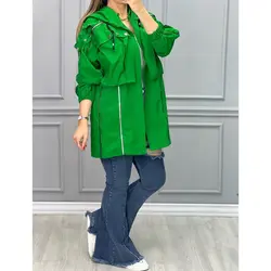 مانتو مزونی زیپ نما کد 2661