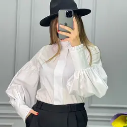 شومیز آستین دکمه کد 1043