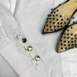 شومیز آستین دکمه کد 1043