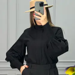 شومیز آستین دکمه کد 1043