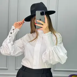 شومیز آستین دکمه کد 1043