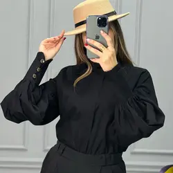 شومیز آستین دکمه کد 1043