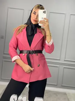 کت کمردار ۴ دکمه کد 2615