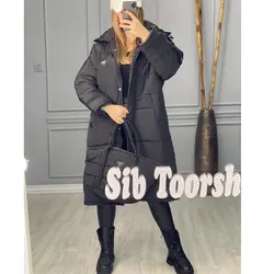 کاپشن بلند کیف دار کد 2554