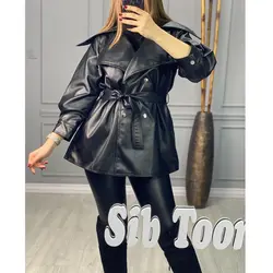 کت چرم جیبدار چهار دکمه کد 2553