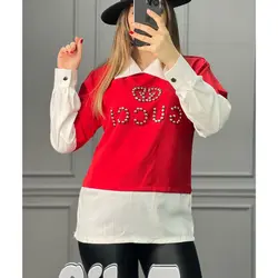 شومیز کرپ پرچی کد1041