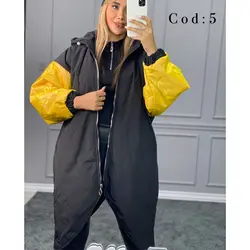 کاپشن جلو زیپ آستین طرحدار کد 2601