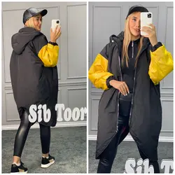 کاپشن جلو زیپ آستین طرحدار کد 2601