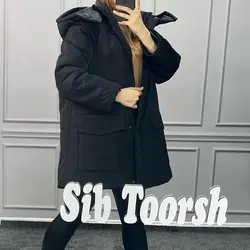 کاپشن پشم شیشه دار و کلاهدار کد2591