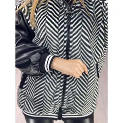 کاپشن ترکیبی خز کد 2519