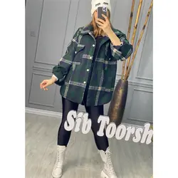 چهارخونه پشمینه کد 2496