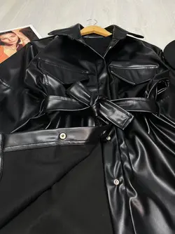 بارونی چرم داخل کرک دو جیب کد 2508