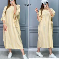 پیراهن تابستونه تک جیب کد 2011