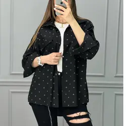 مانتو شومیزی بازی مرکب کد 2018