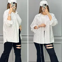 مانتو شومیزی بازی مرکب کد 2018