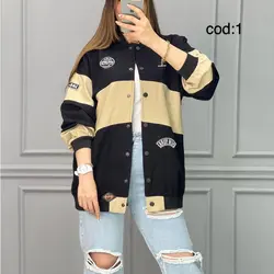 مانتو بیس‌بالی دکمه دار کد  2927