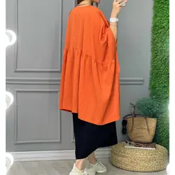 مانتو پیراهنی دو تیکه کد 2919