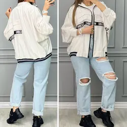 مانتو موسچینو جلو زیپدار کد 2969