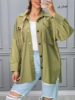 شومیز دو جیب دکمه دار کد 2986