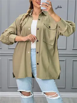 شومیز دو جیب دکمه دار کد 2986