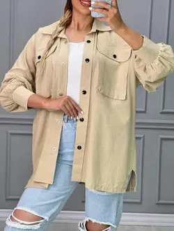 شومیز دو جیب دکمه دار کد 2986