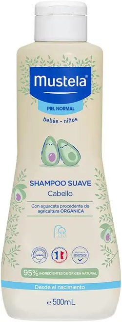 شامپو سر موستلا با عصاره آووکادو 500 گرمی mustela - فروشگاه سیسمونی روژان