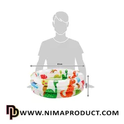 استخر 61 سانت طرح دار اینتکس 57106 intex - فروشگاه سیسمونی روژان