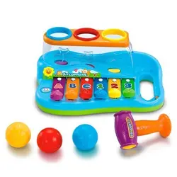 بلز چکشی آموزشی و موزیکال Huile toys هولی تویز 856 - فروشگاه سیسمونی روژان