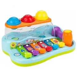 بلز چکشی آموزشی و موزیکال Huile toys هولی تویز 856 - فروشگاه سیسمونی روژان