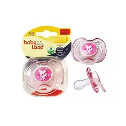 پستانک النا شب تاب فندقی(سرگرد) و ارتودنسی قاب کریستالی babyland بی بی لند 483 - 482 - 481 - 480 - فروشگاه سیسمونی روژان