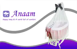تخت گهواره شل چوبی 90 ابعداد*70 آنام anaam - فروشگاه سیسمونی روژان