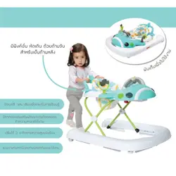 روروئک واکر شو طرح هواپیما سبزآبی اسپادیس Jumbo (2 in 1 Folding Walker) - Blue Spuddies - فروشگاه سیسمونی روژان