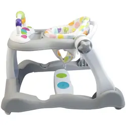 روروئک واکر شو طوسی اسپادیس Spuddies Bouncy Steps (3 in 1 Folding Walker) - فروشگاه سیسمونی روژان