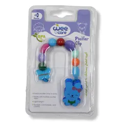 زنجیر و گیره پستانک وی کر wee care طرح خرگوش a811 - فروشگاه سیسمونی روژان