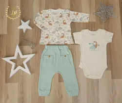 سرویس 3 تکه دانالو - danaloo - فروشگاه سیسمونی روژان