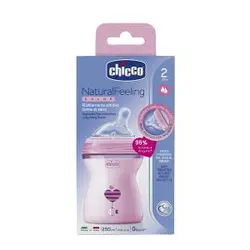 شيشه شيرهای نچرال چیکو 250 میل Natural feeling chicco - فروشگاه سیسمونی روژان