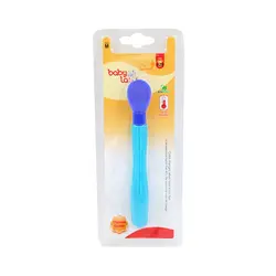قاشق غذاخوری سیلیکون حرارتی بلیستر کودک بی بی لند کد 428-429-430 - فروشگاه سیسمونی روژان