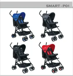 کالسکه عصایی مدل smart-p01 در چهار رنگ - فروشگاه سیسمونی روژان