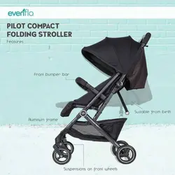 کالسکه هواپیمایی ایون فلو evenflo مدل GB Pilot Compact - فروشگاه سیسمونی روژان